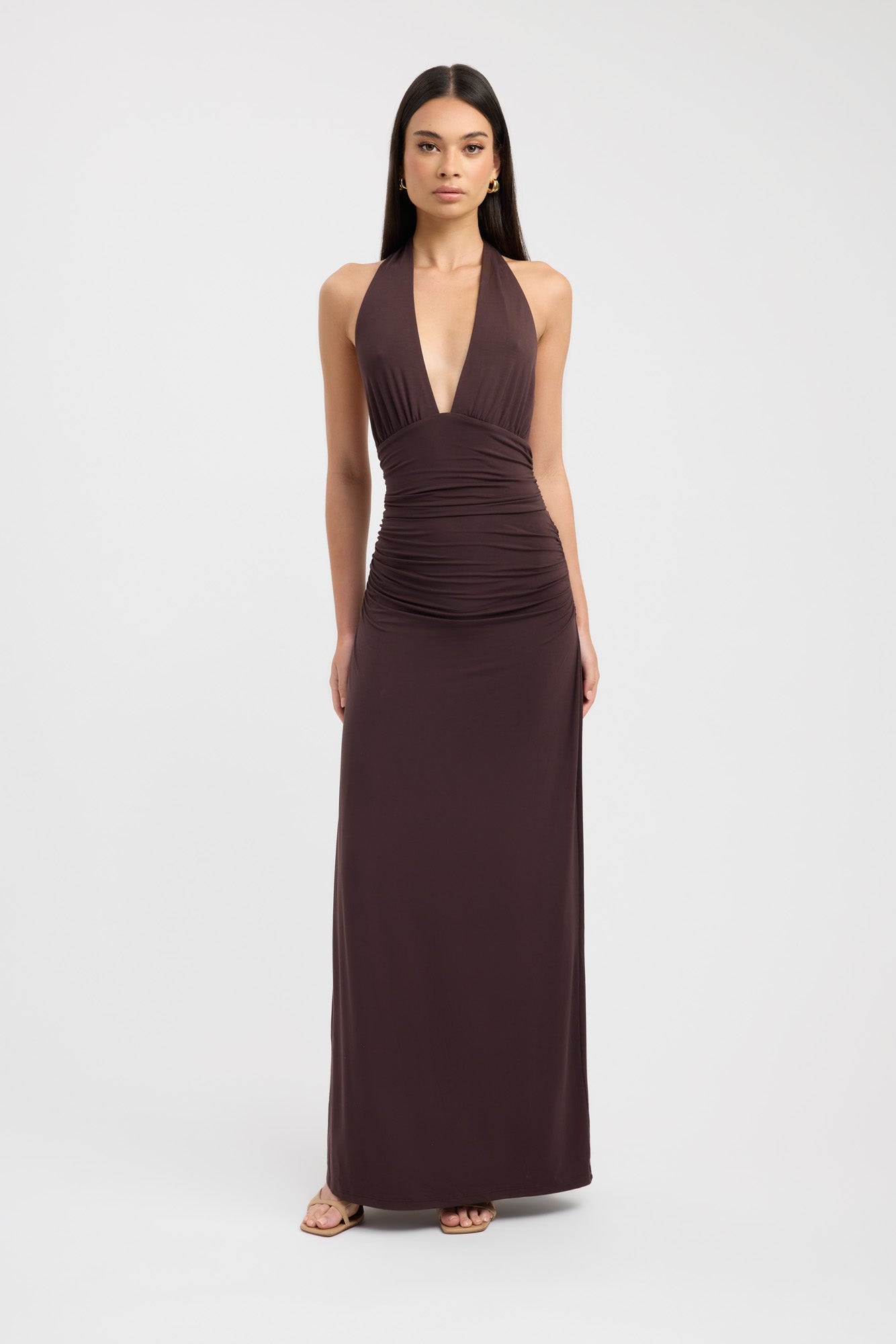 Leni Maxi Dress 8 / Dark Mahogany Leni Maxi Dress 8 / Dark Mahogany