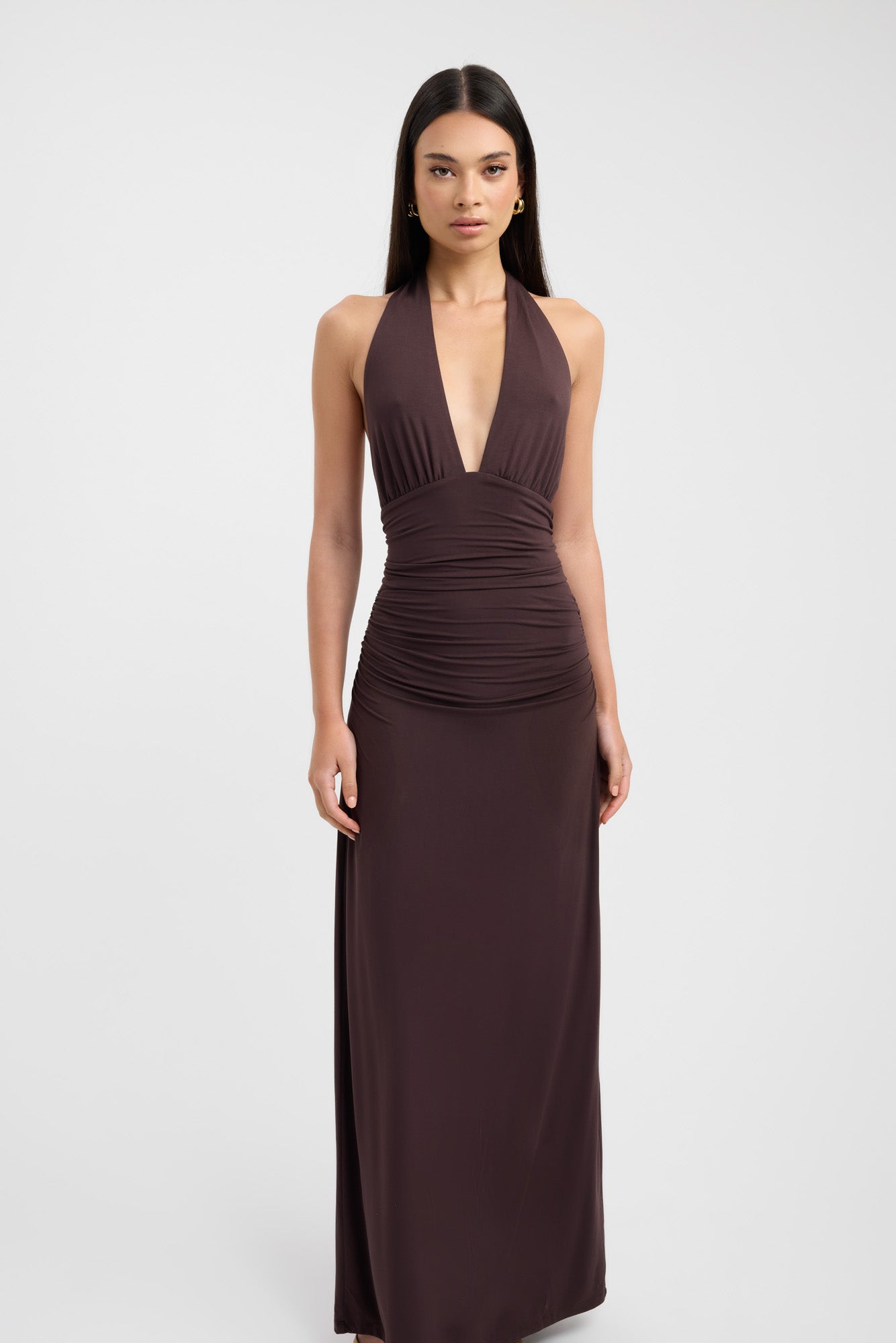Leni Maxi Dress 8 / Dark Mahogany Leni Maxi Dress 8 / Dark Mahogany