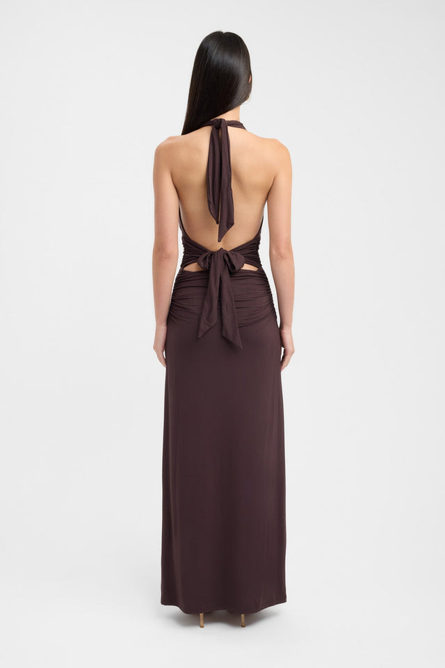 Leni Maxi Dress 8 / Dark Mahogany Leni Maxi Dress 8 / Dark Mahogany