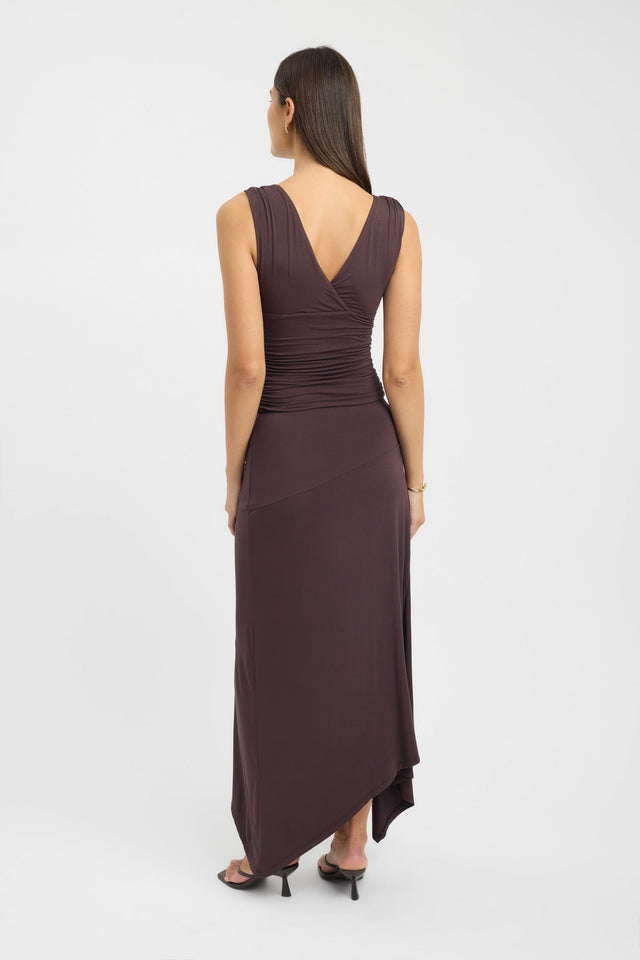 back Solis Top Kookai Fitted Plungeneck Sleeveless Womens-Blouse 