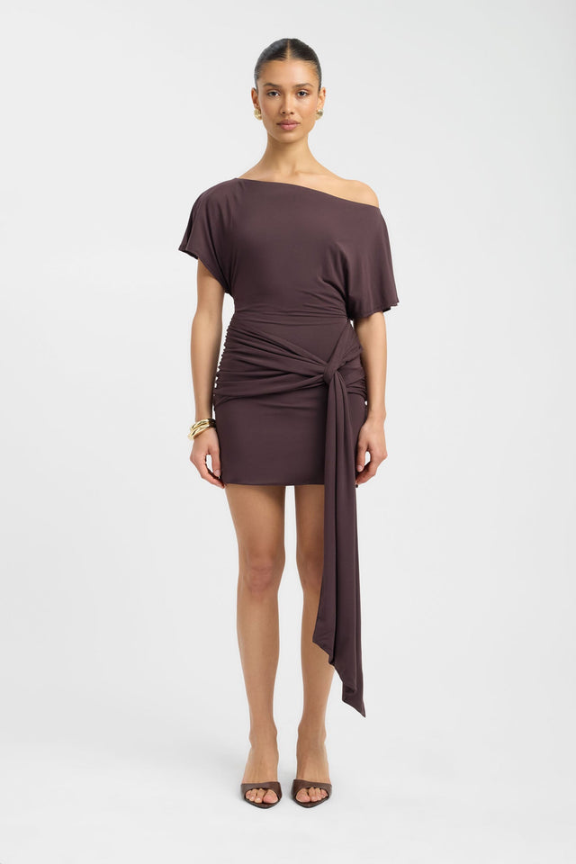 Lorenze Mini Dress, 2 / Dark Mahogany Lorenze Mini Dress, 2 / Dark Mahogany