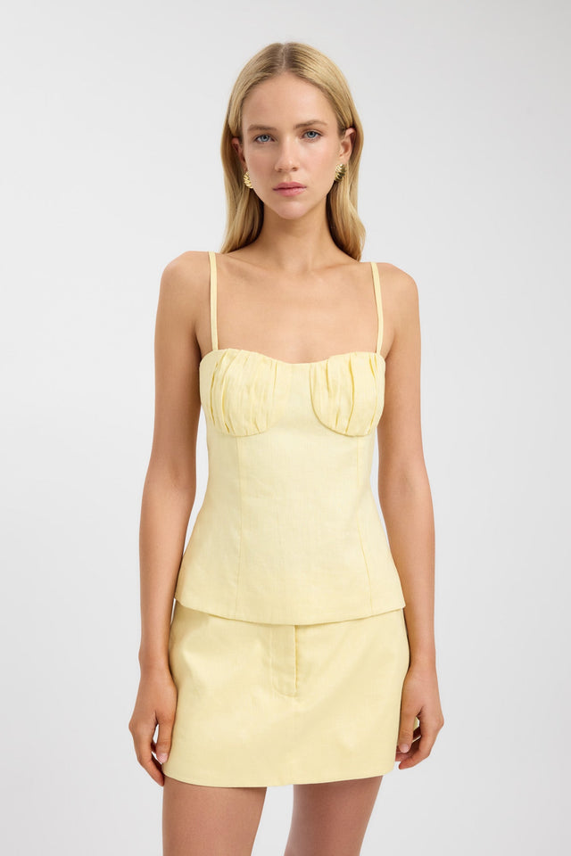 Tahiti Gathered Bustier Top