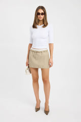 Spencer Contrast Mini Skirt
