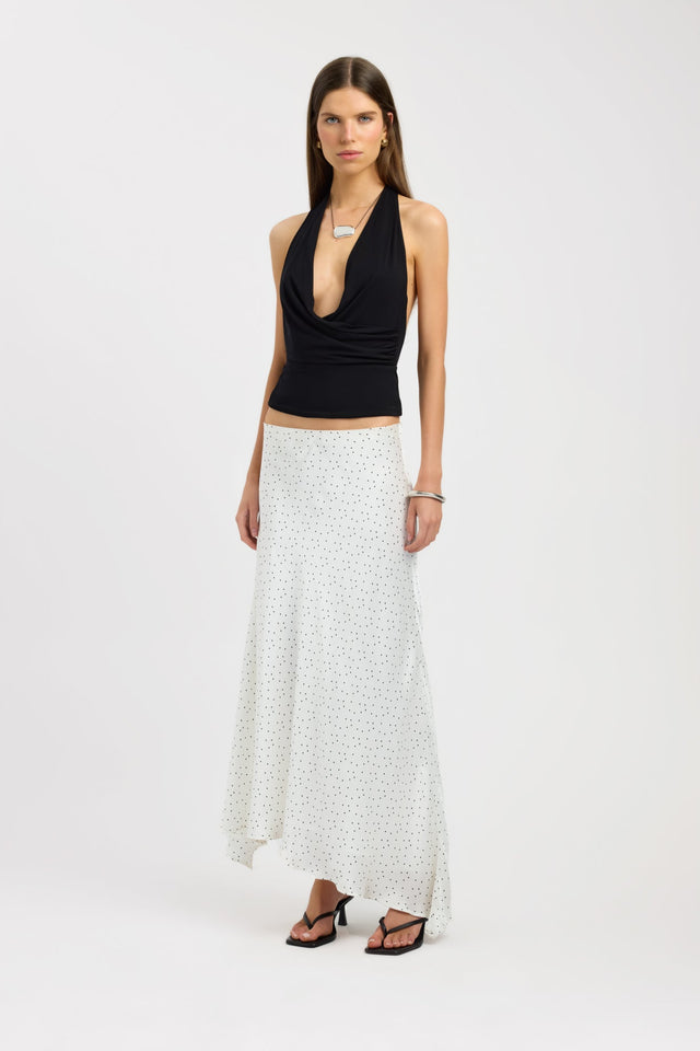 side Natalia Maxi Skirt Kookai Asymmetry Maxi womens-skirts 