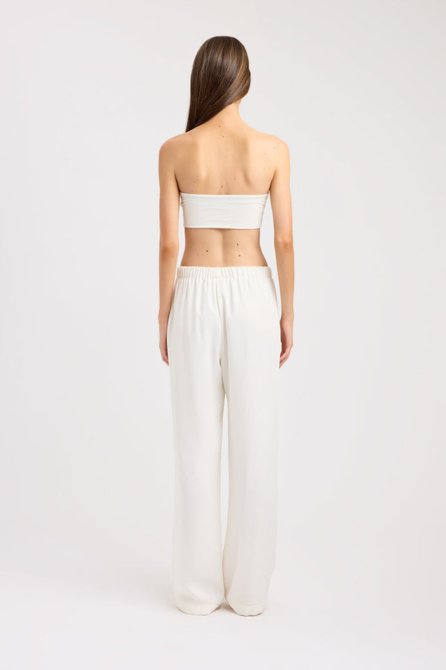 back Malia Crop Kookai Fitted Straight Sleeveless Womens-Blouse 