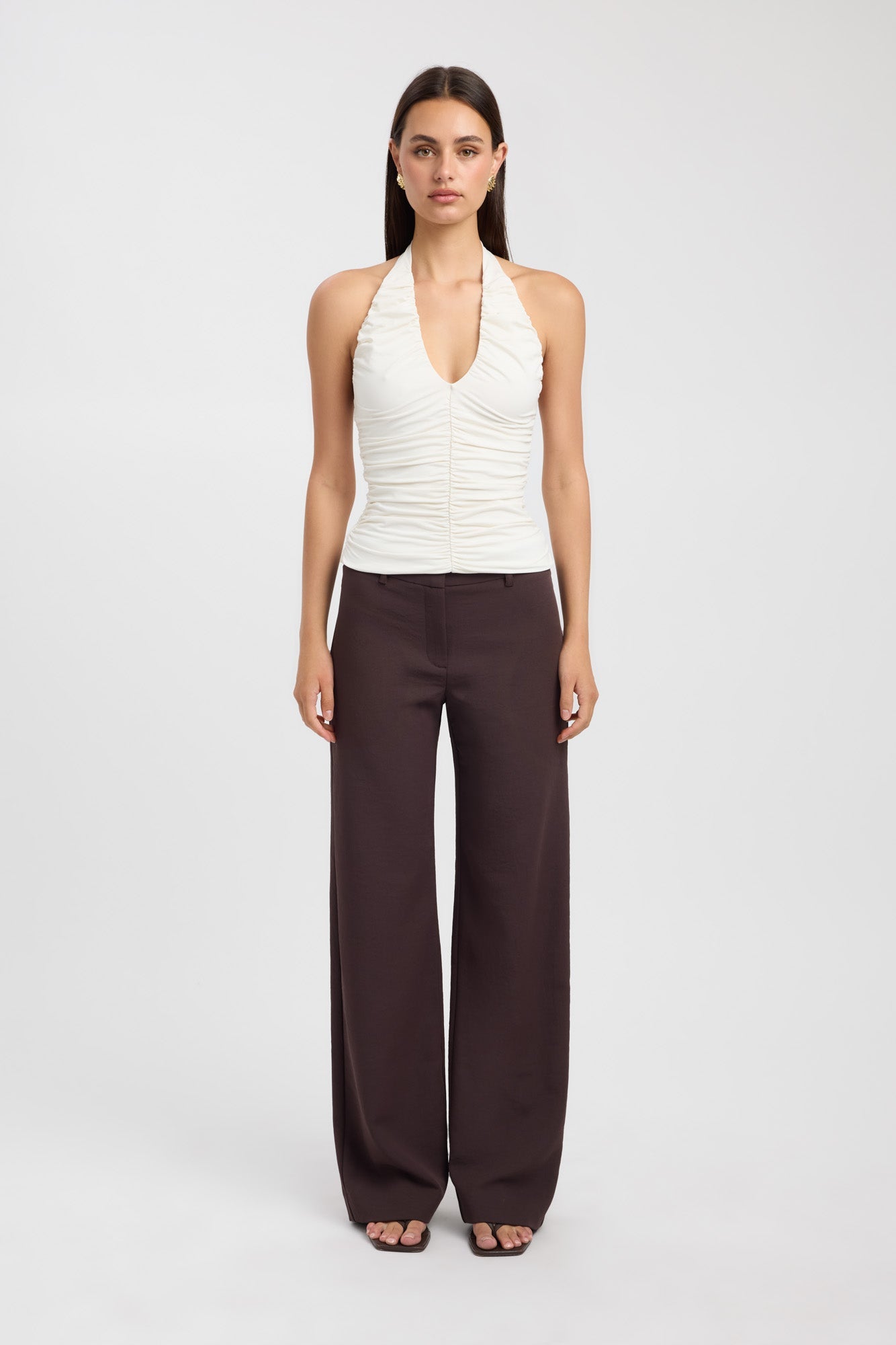 タンクトップ Coconut button back slit top / White Bec Button Tank – USA KOOKAÏ