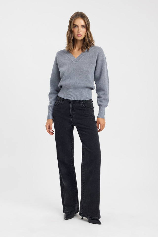 Dalton Vee Jumper Kookai V Neck Relaxed womens-jumpers 