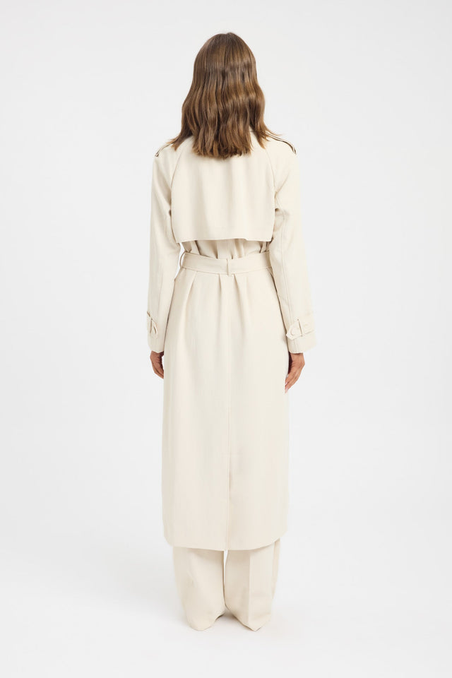 Opal Trench Coat, 0 / Almond Milk