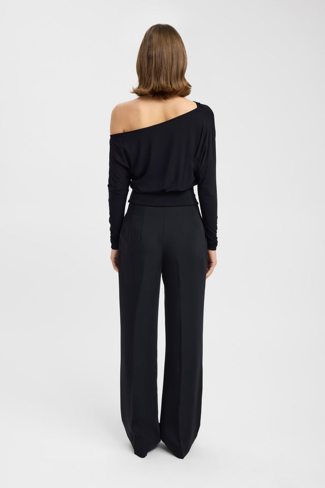 back Anders Top Kookai Relaxed Asymmetry Long sleeve Womens-Blouse 