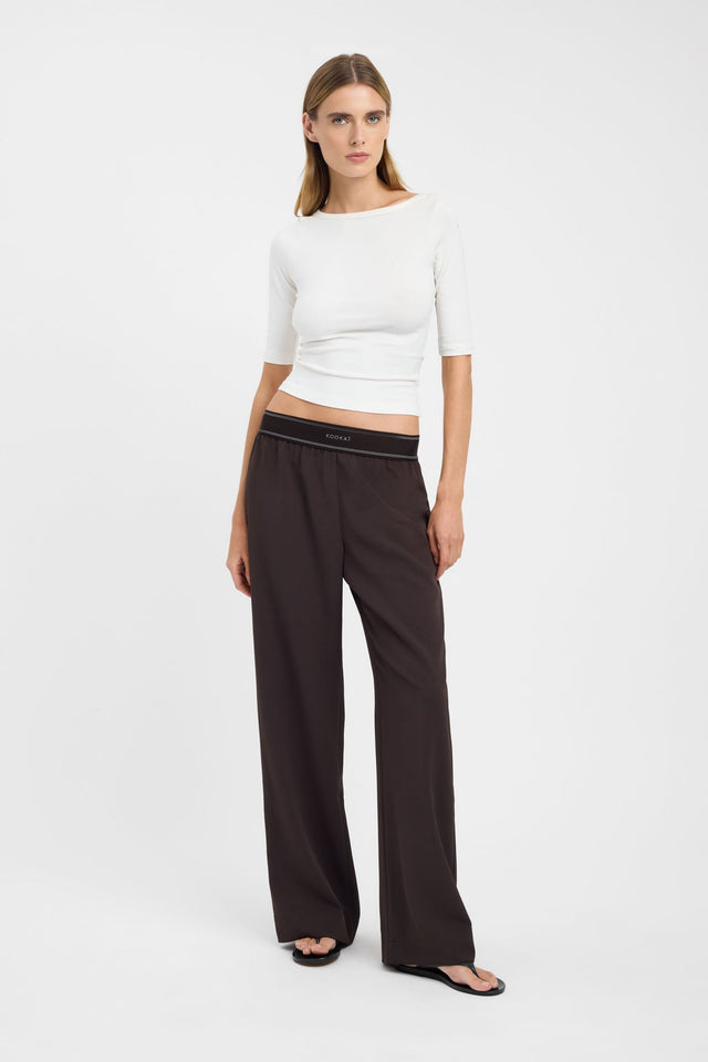 Opal Branded Elastic Pant